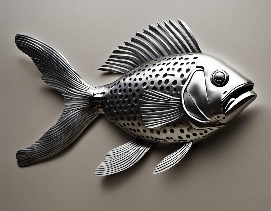 Stainless Steel Fish Sculpture
