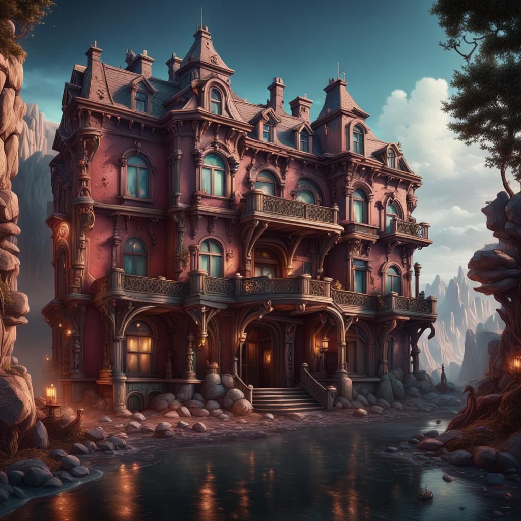 Detailed Matte Painting of Heartbreak Hotel