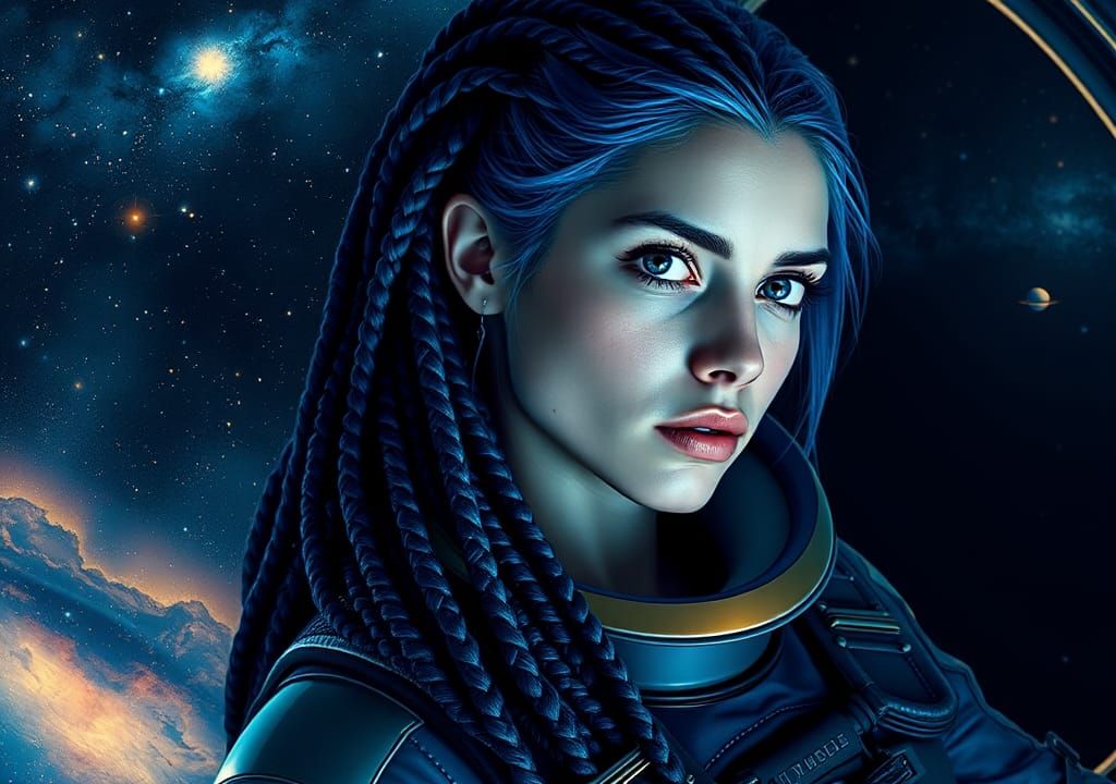 Celestial Woman Among Pillars of Heaven