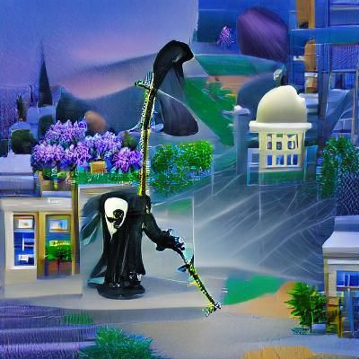 Ethereal Portrait of the Grim Reaper