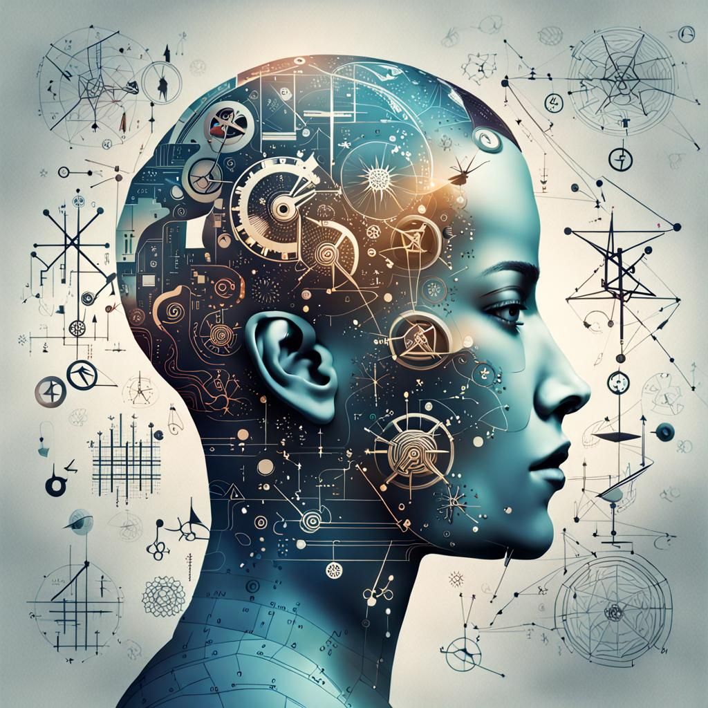 Surreal Anatomy of a Woman's Head