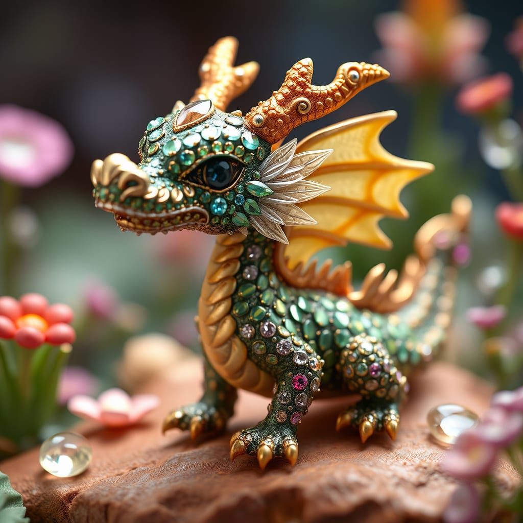 cute little jewel dragon