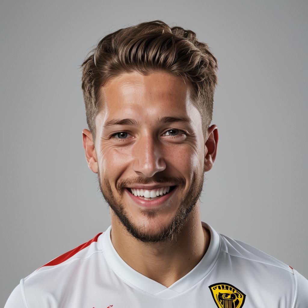 Detailed Portrait of a Smiling Soccer Manager