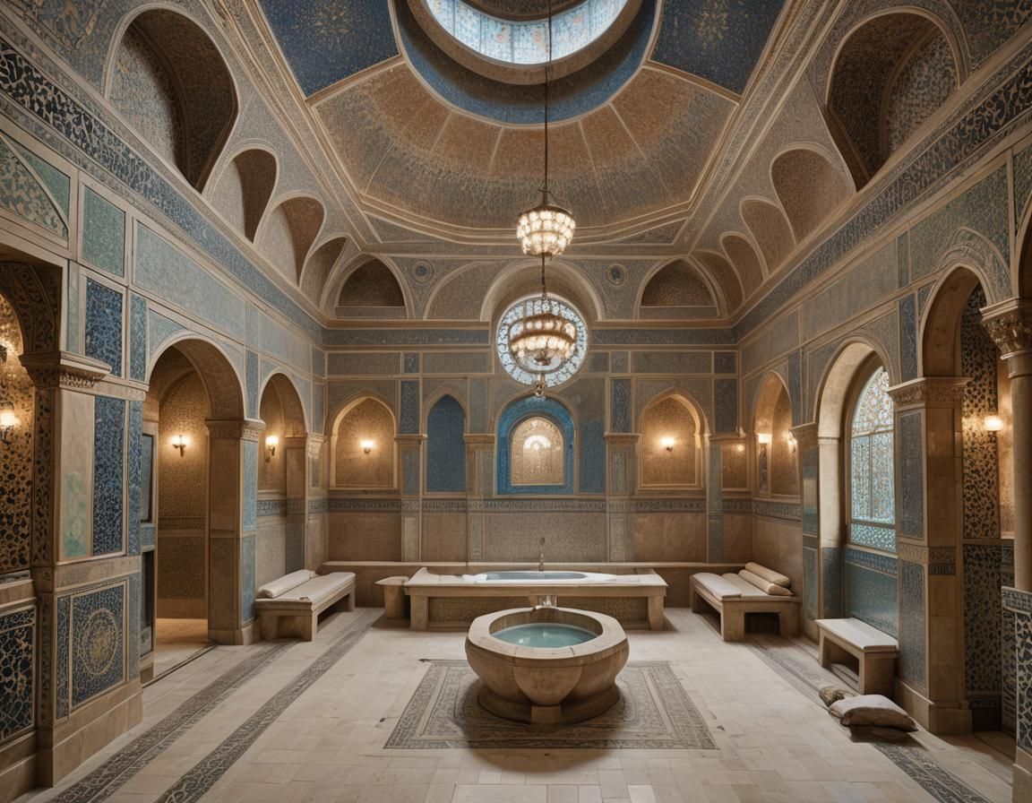 Luxurious Arabian Nights Palace Hammam in HD