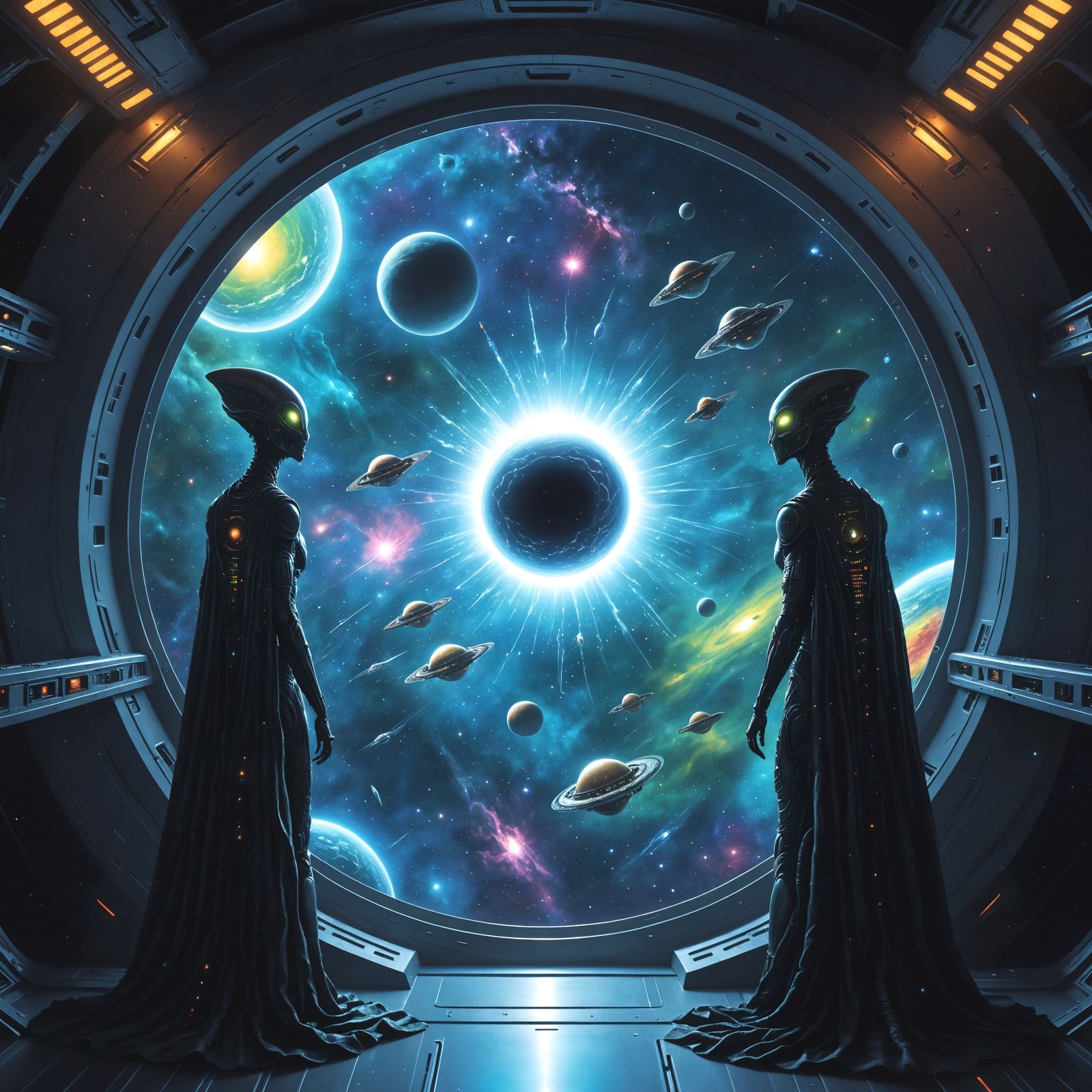 Surreal Cosmic Voyagers Pondering the Multiverse
