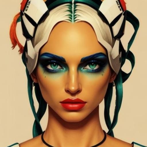 Abstract Green and Blue Color Blend