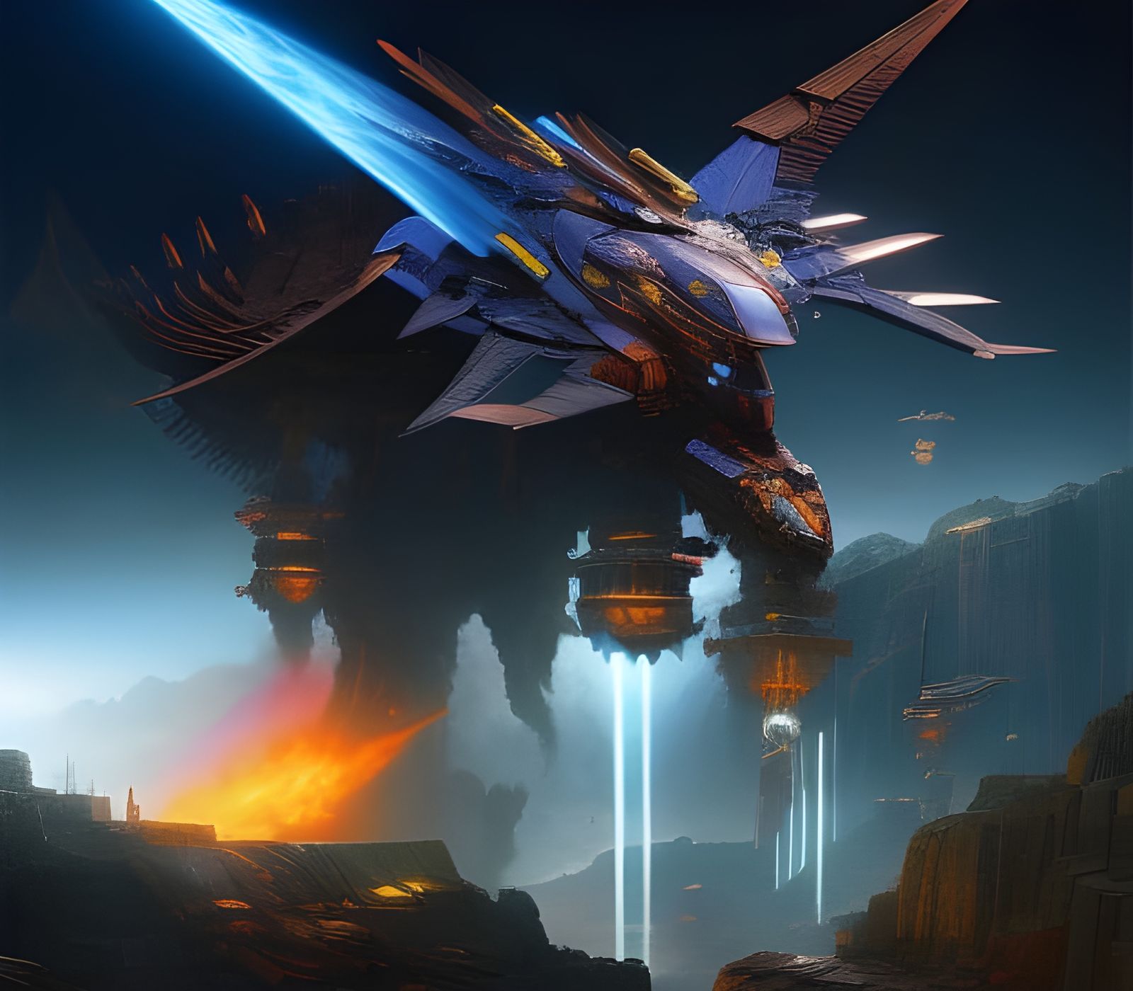 Ancient Decepticon Robot in Photorealistic Style