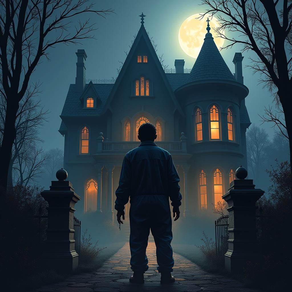 Michael Myers at Bates House: Fantasy Concept Art