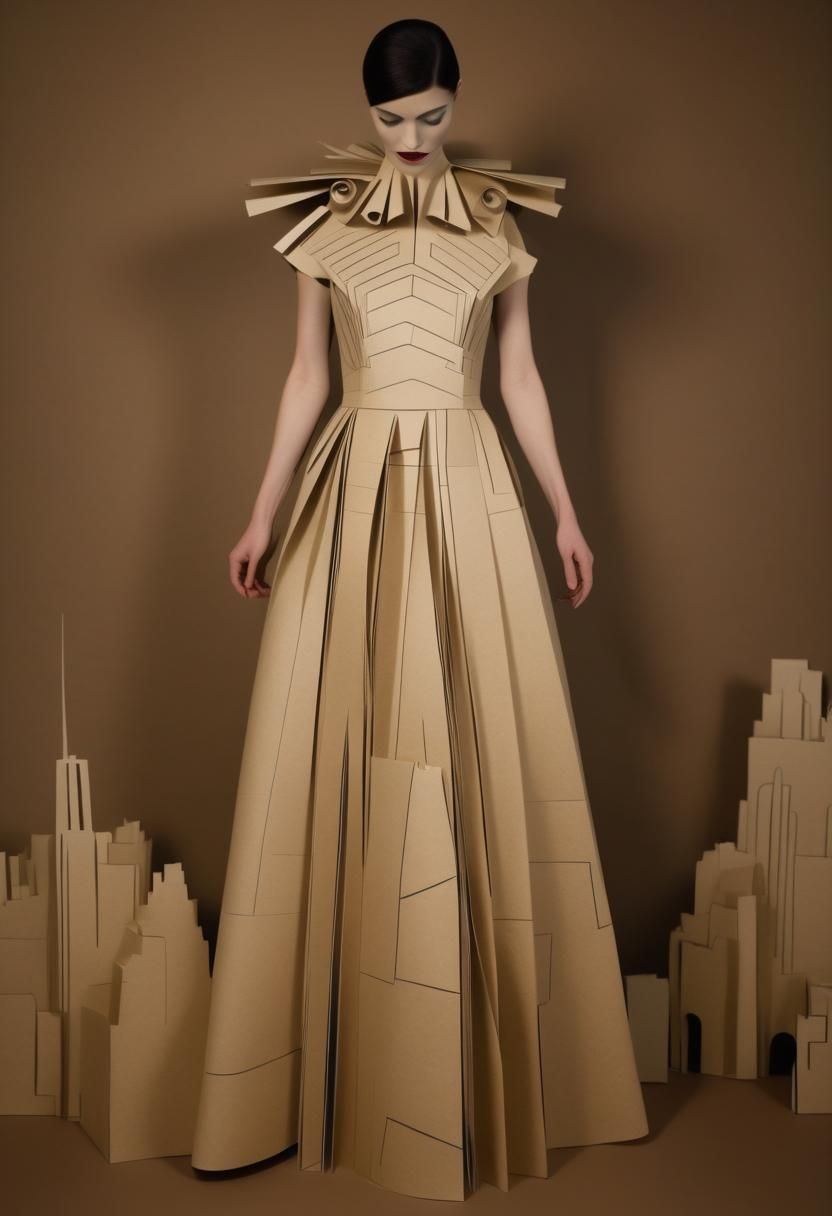 Metropolis paper dress
