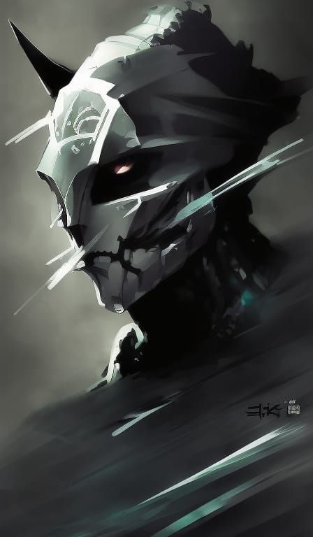 Halloween Knight Portrait in Dark Fantasy Style