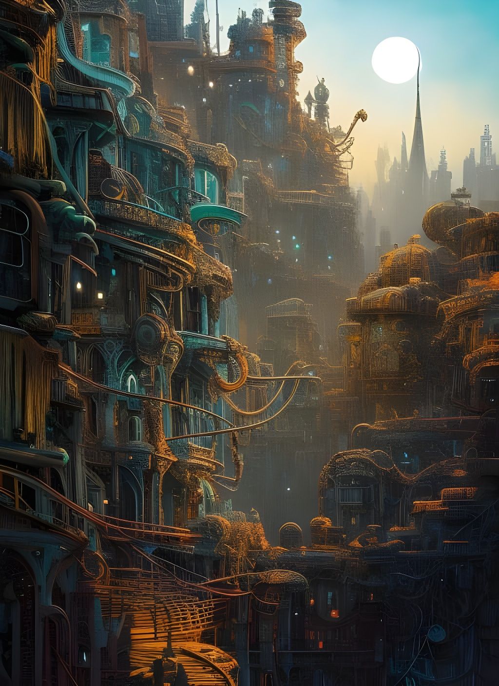 Lovecraftian Tentacles Emerge from Kadath: Gritty Watercolor