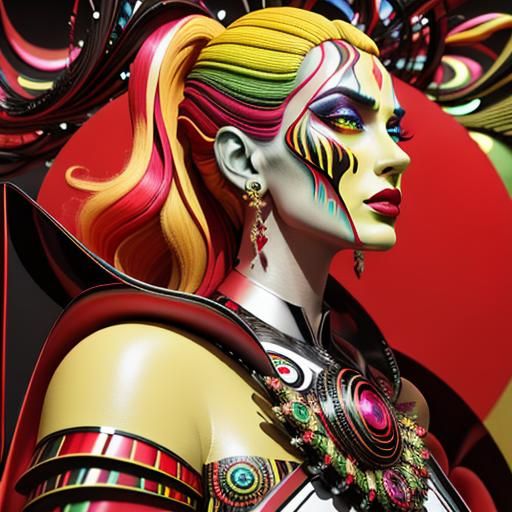 Psychedelic Surrealism in Vivid 3D CGI