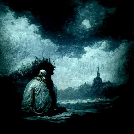 Melancholy Horror in Gustave Doré Style
