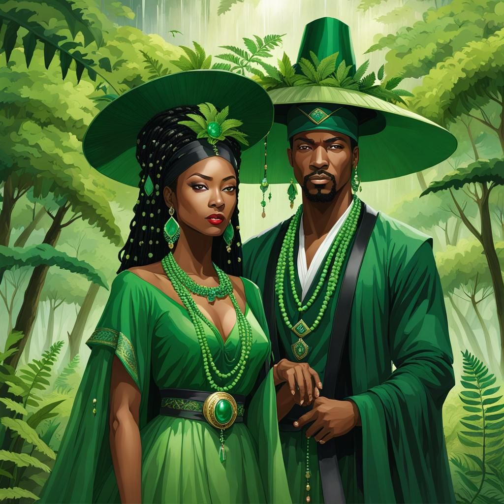 Green Fantasy Couple 6