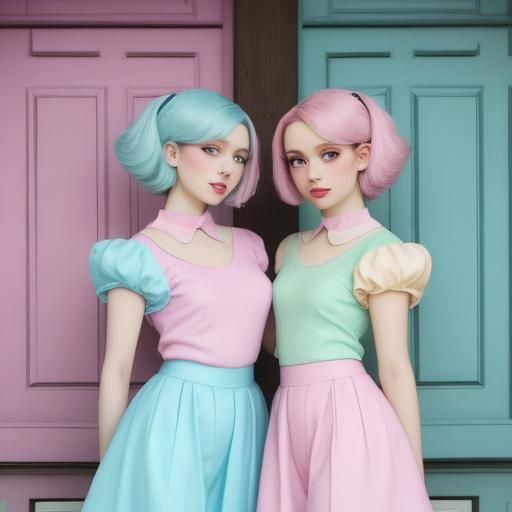 Proud Figures in Pastel Colors