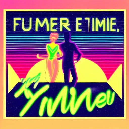 Synthwave Neon Retro Art: Fun Times