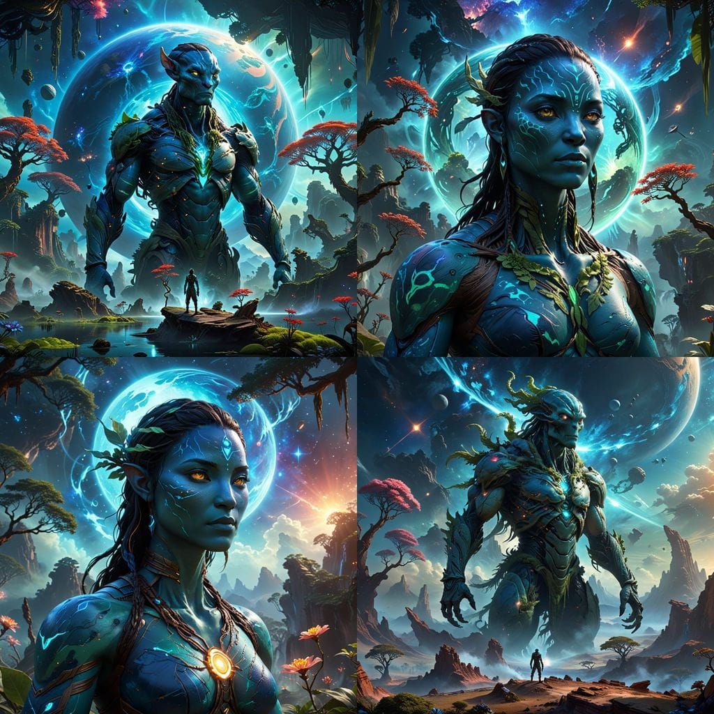 Avatar Planet With Colossal Ancient Life Form