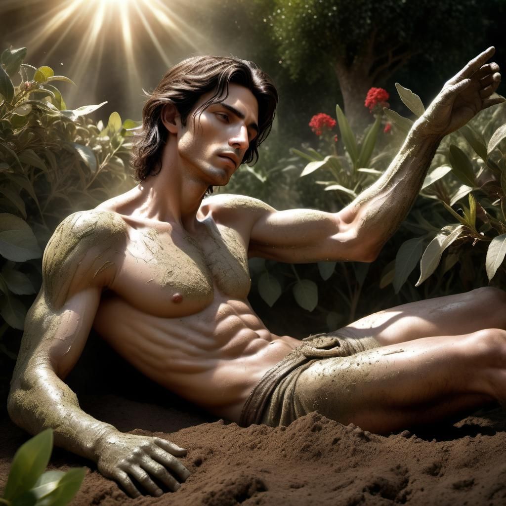 Then the Lord God formed the man from the dust of the ground. He breathed the breath of life into the man’s nostrils, an...