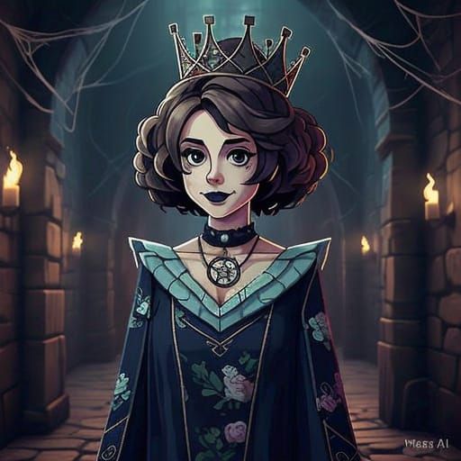 Dark Castle Queen in Pixel Art