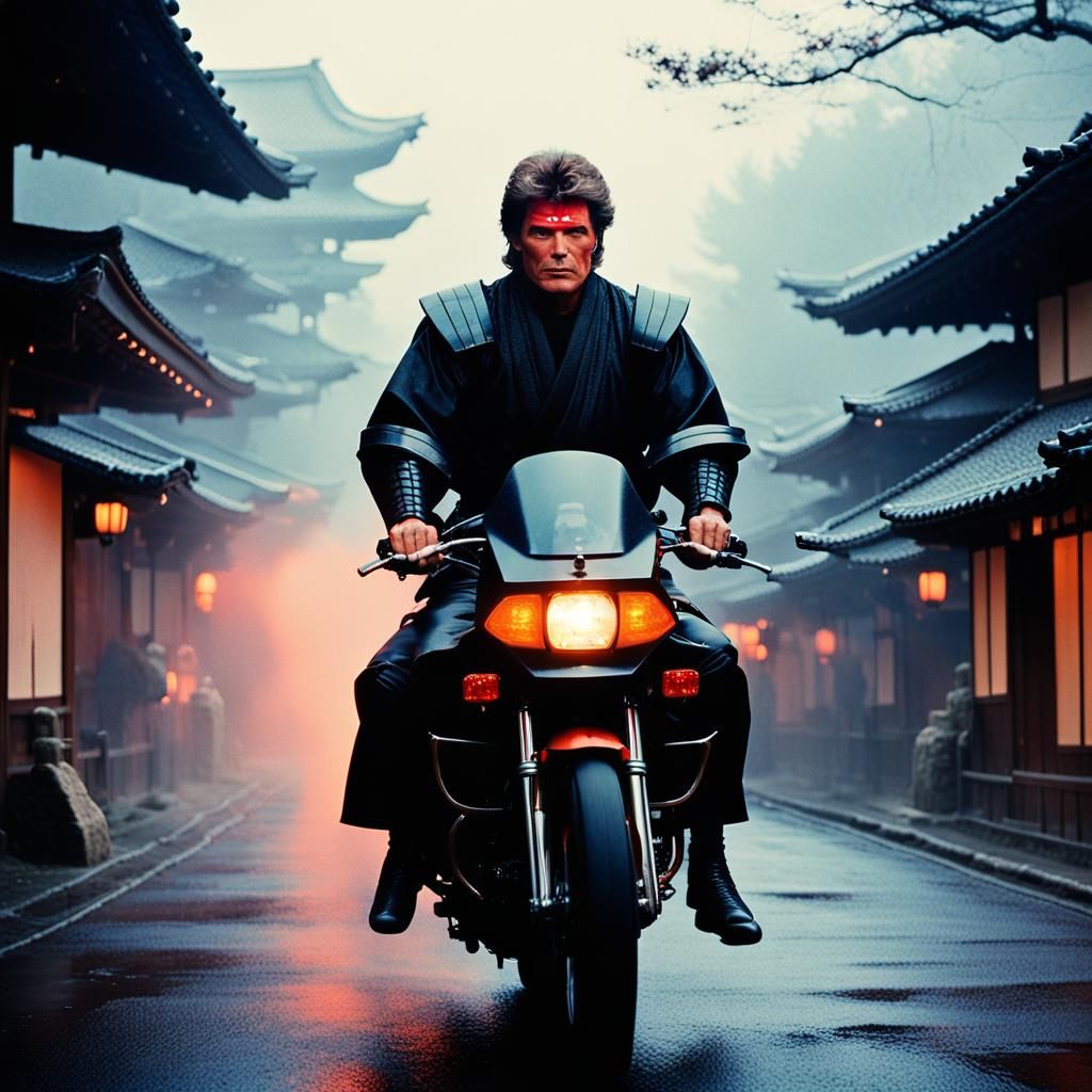 Samurai Michael Knight Rides KITT in Edo Japan