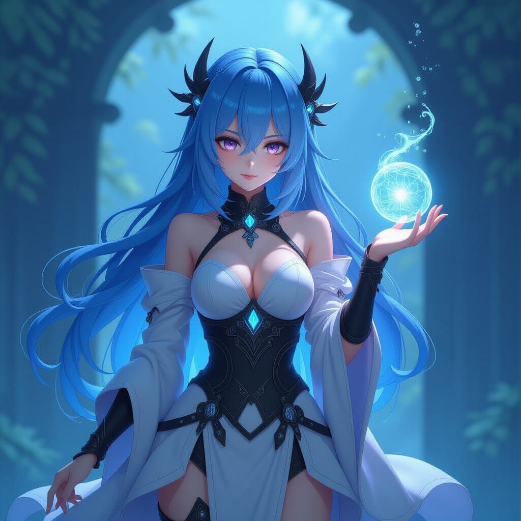 Siren of the Void Anime Character in 3D Style