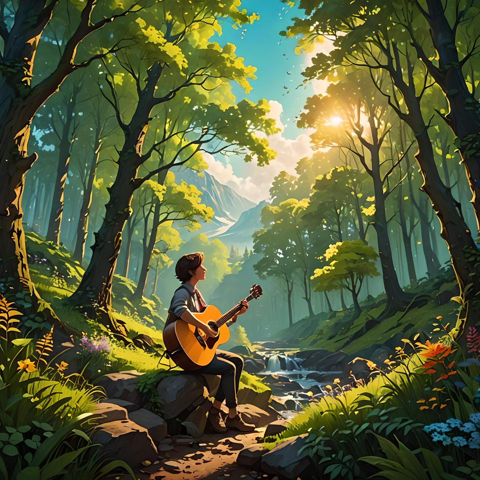 Glowing Forest Anthem: Indie Music Scene