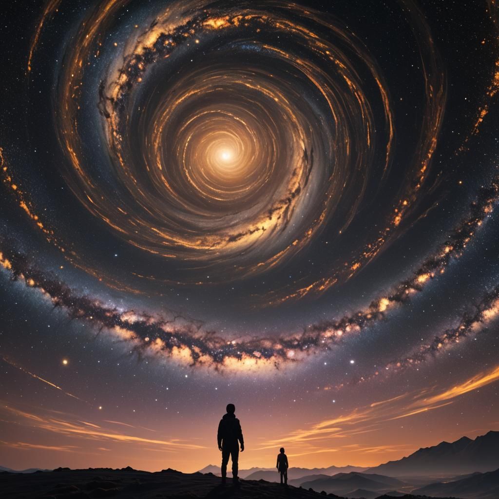 Starry Night Landscape in Unreal Engine Style