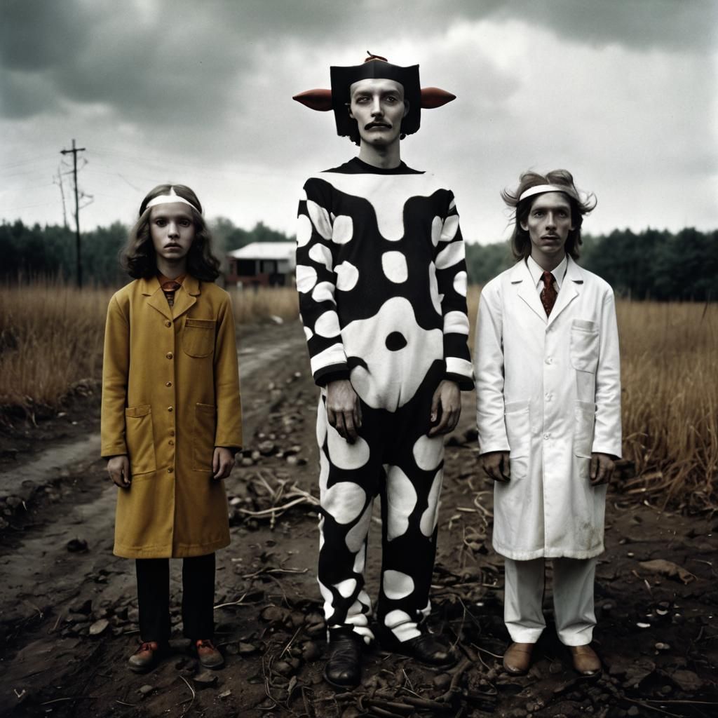 Disturbing Insect Portrait in Dada Style