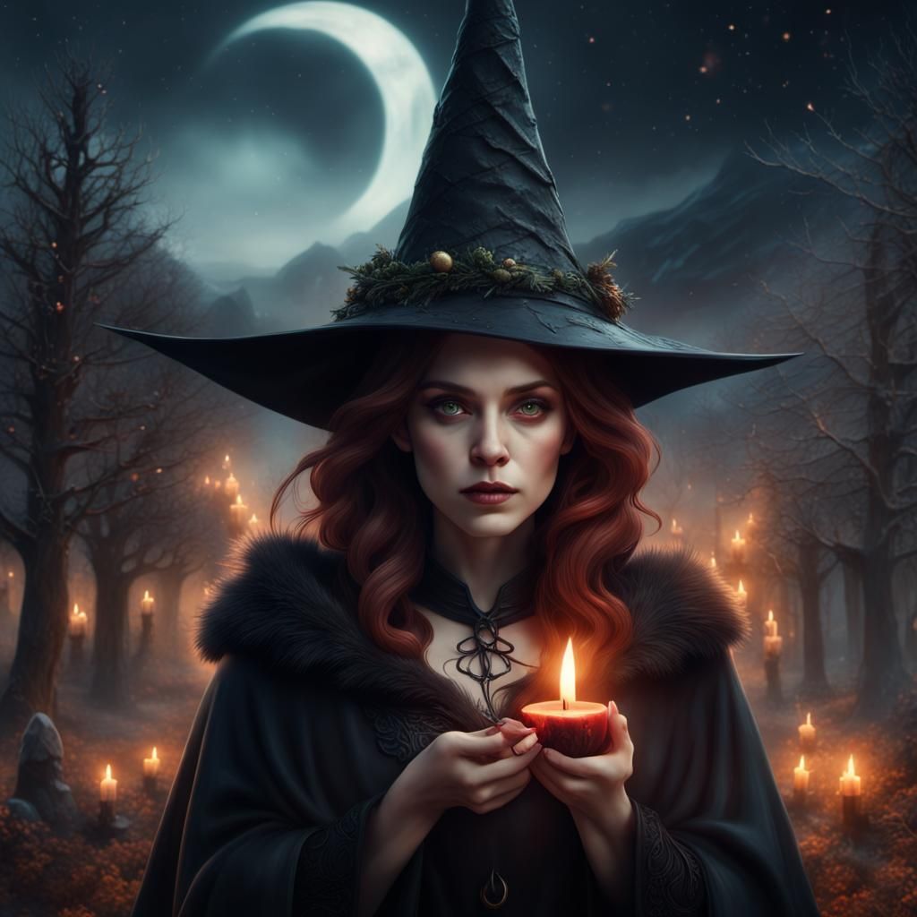 Yule Witch: A Digital Matte Painting