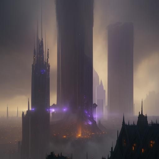 Dark Fantasy 911 Towers: An 8k Masterpiece