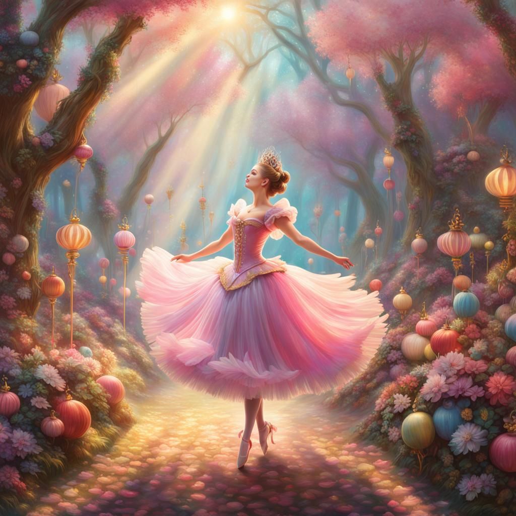 Sugarplum Fairy Dances in a Candy Forest