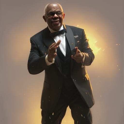 Hyperdetailed Portrait of Snobby Man Dancing