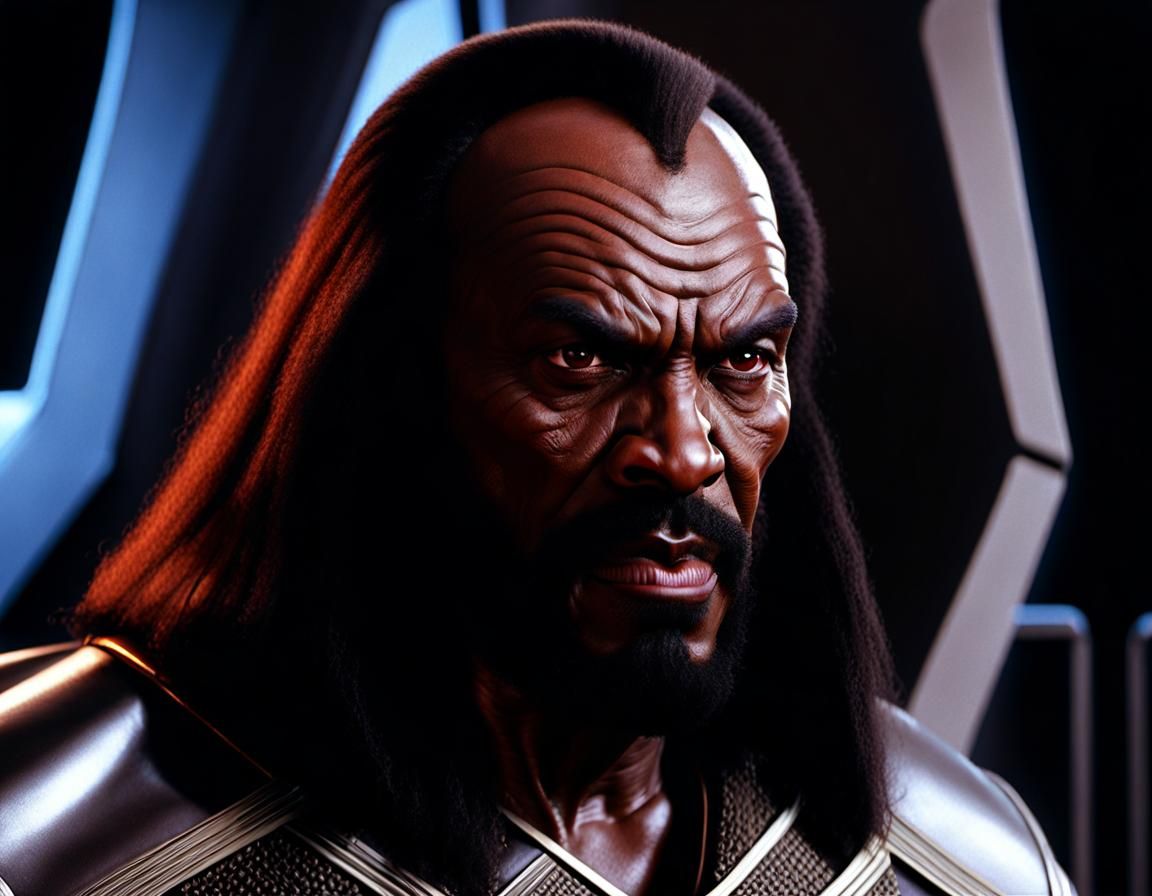 Detailed Klingon Officer Portrait from Star Trek