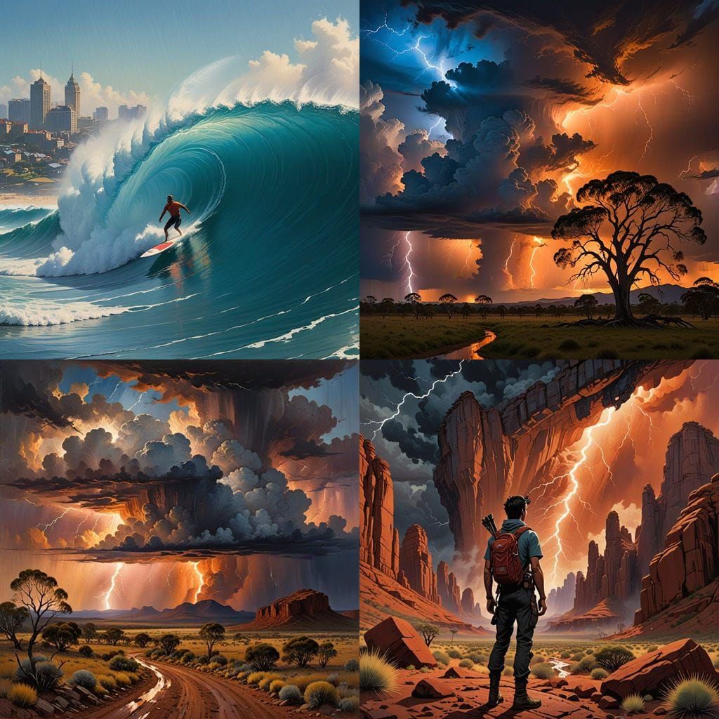 Thunderous Storm Unleashed from the Australian Outback