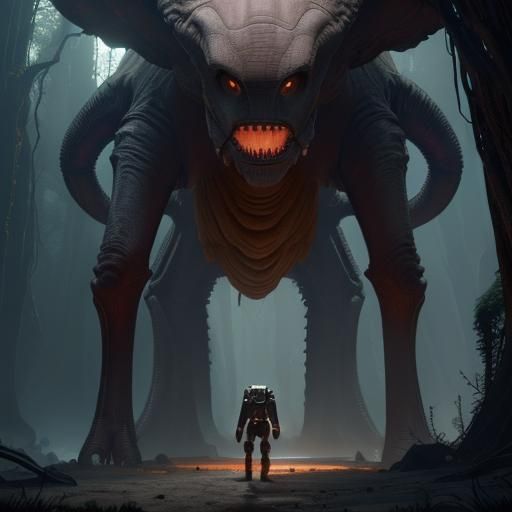 Epic Alien Encounter During Space Exploration