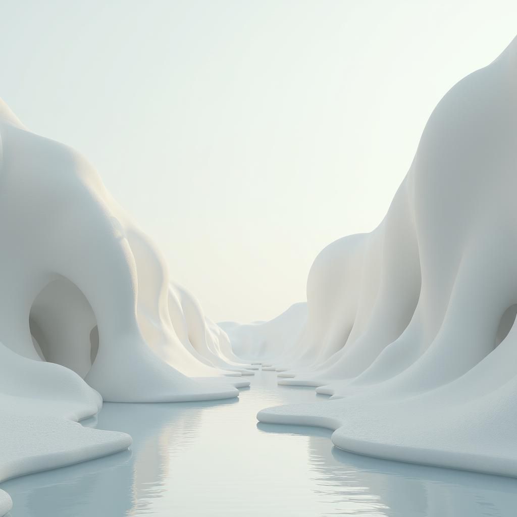 Ethereal Landscape in Style of Abstract Expressionism