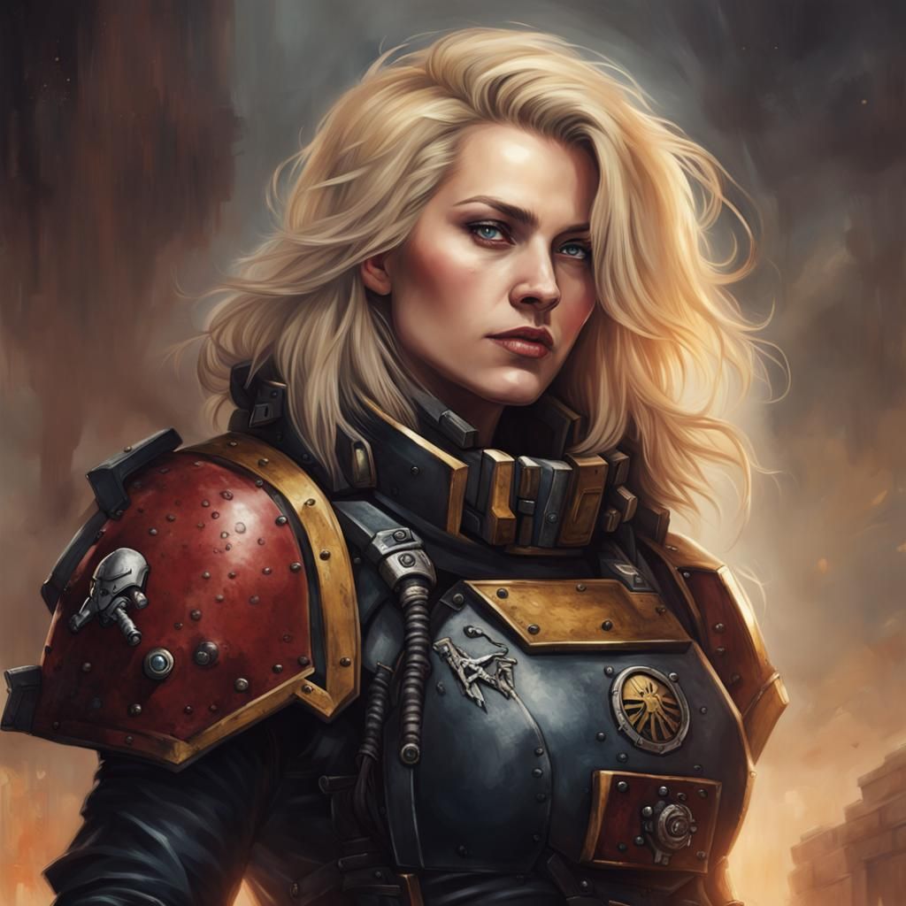 Female Warhammer 40k Adventurer Portrait