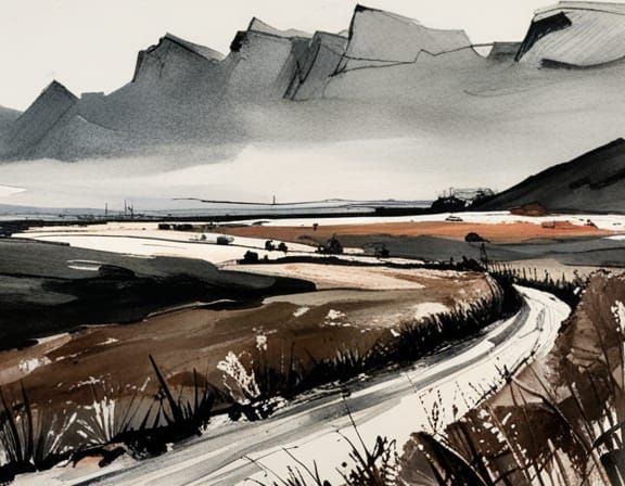 Stylized Landscape Art Inspired by Masters