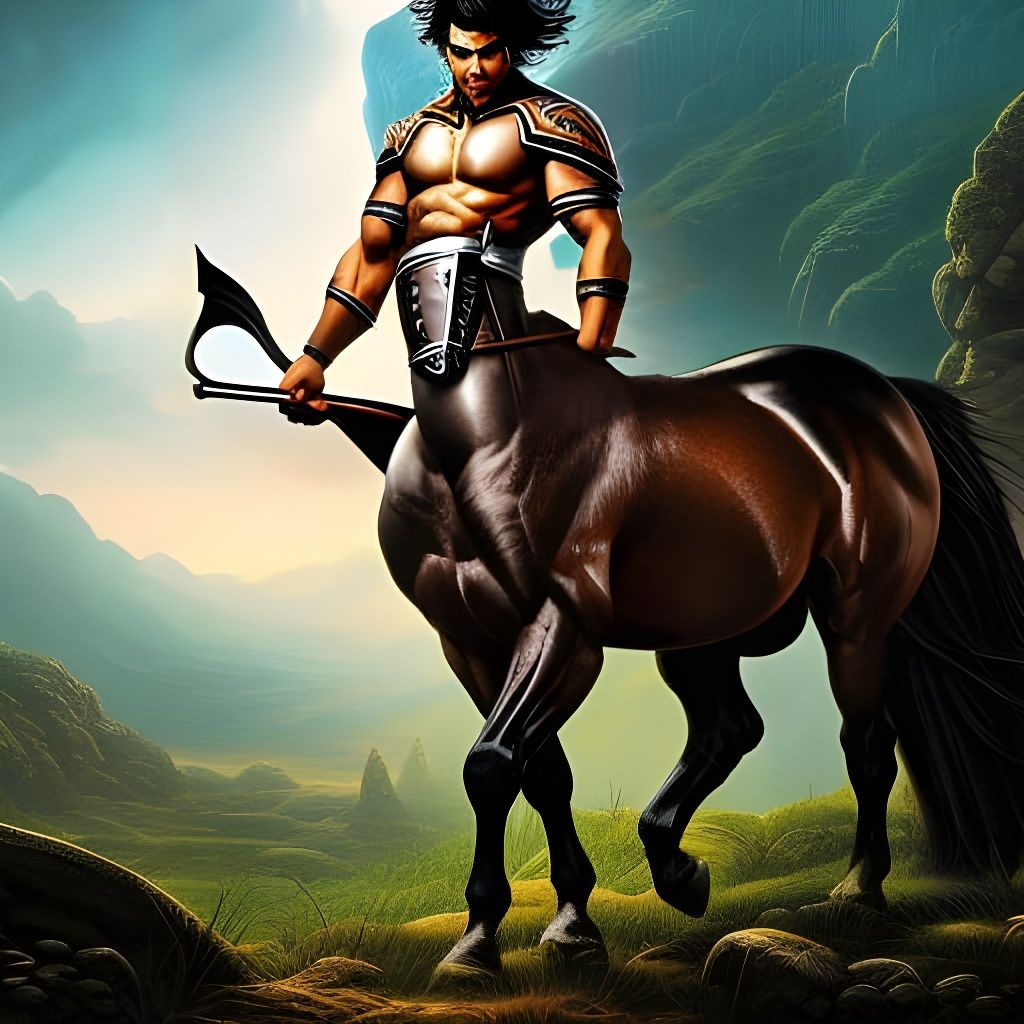 Centaur in Comic Book Style, Ancient Greek Art