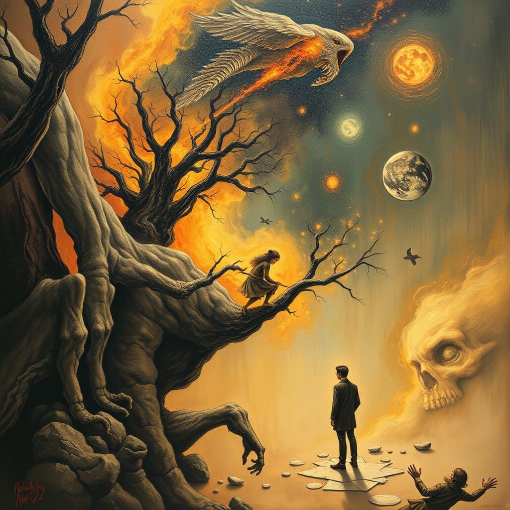 AI Art Illustrating Failures of Imagination