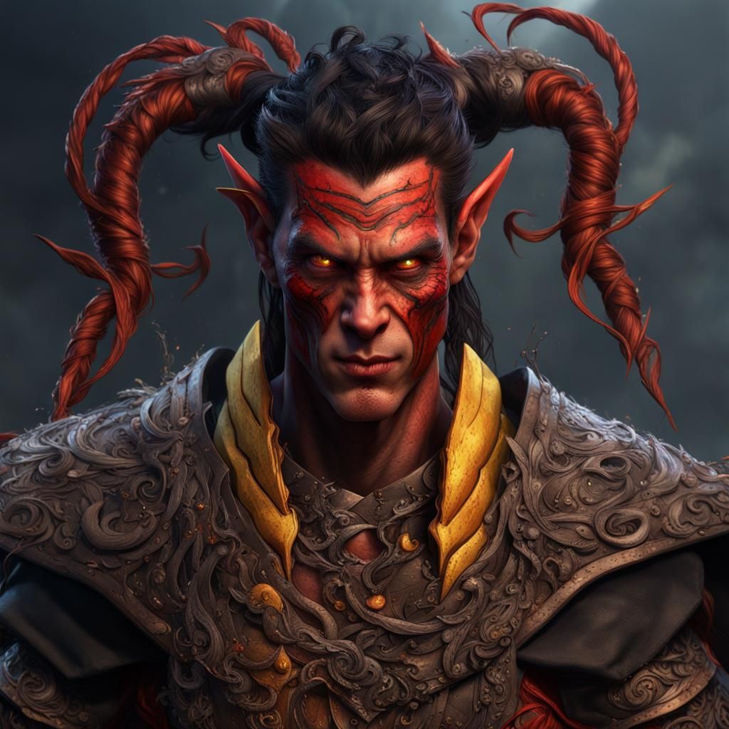 Detailed Hobgoblin Portrait in Fantasy Art Style