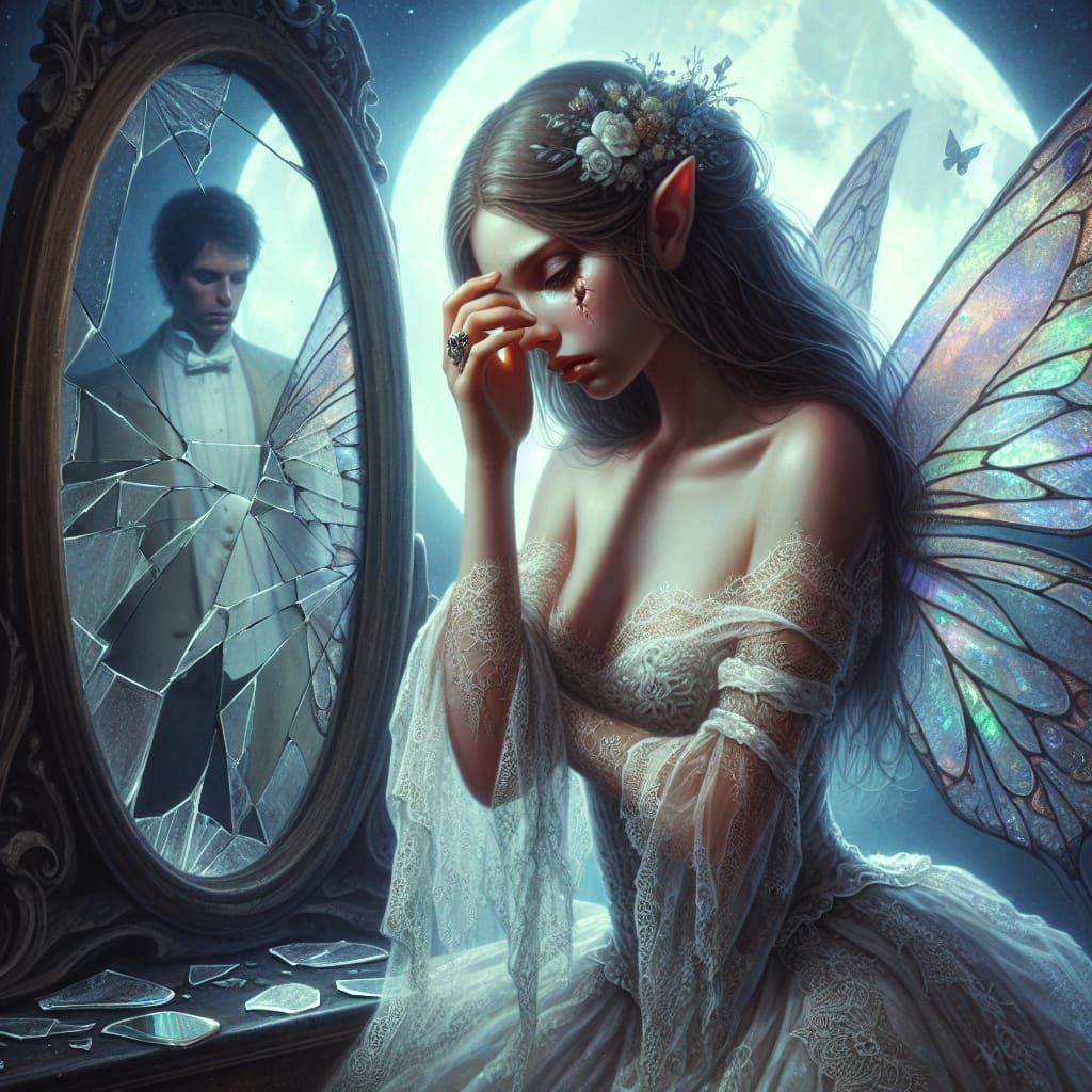Sorrowful Fairy Bride with Spectral Reflection