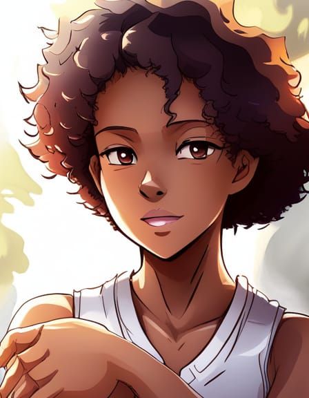 Teen Girl in Anime Style