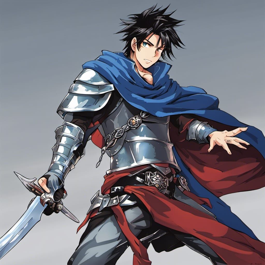 Lucas Blight: Anime-Style Villain in Silver Armor