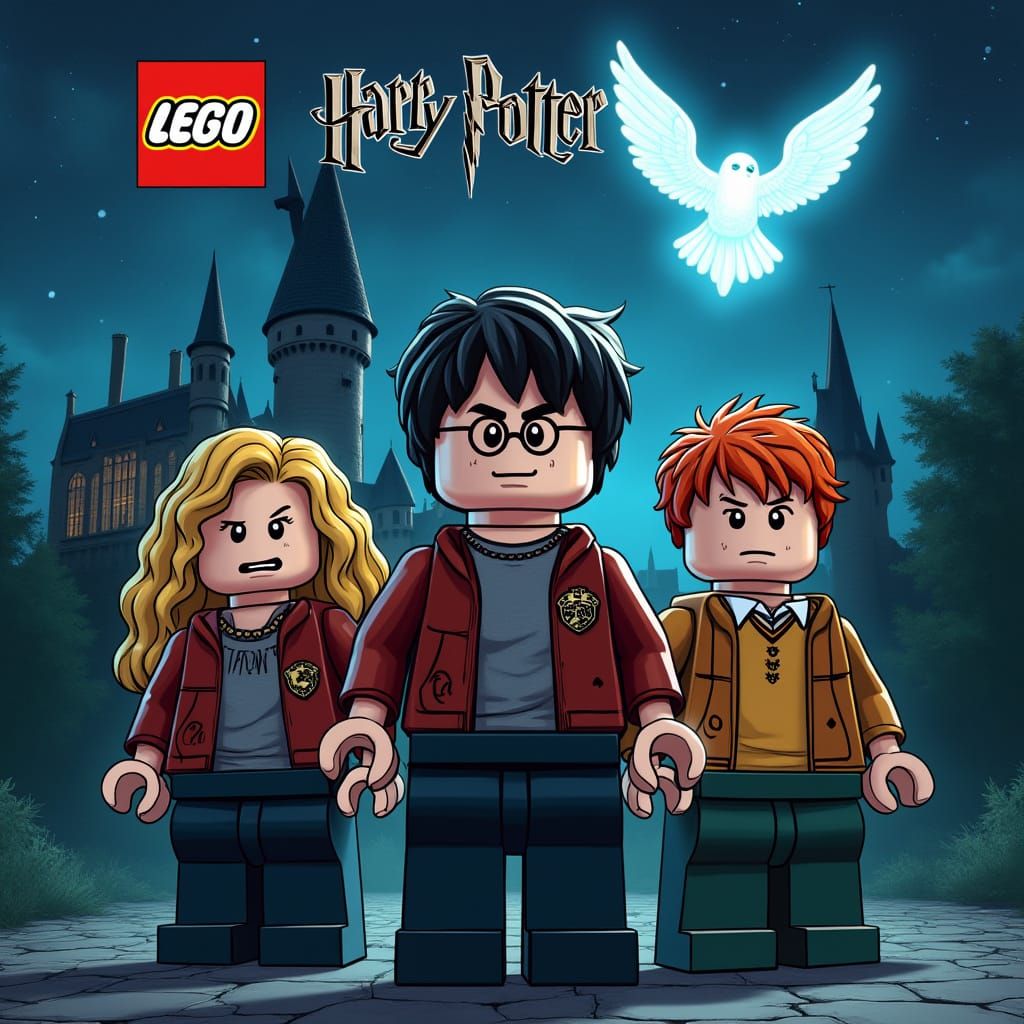 LEGO Heroes Stand Tall Before Hogwarts Castle