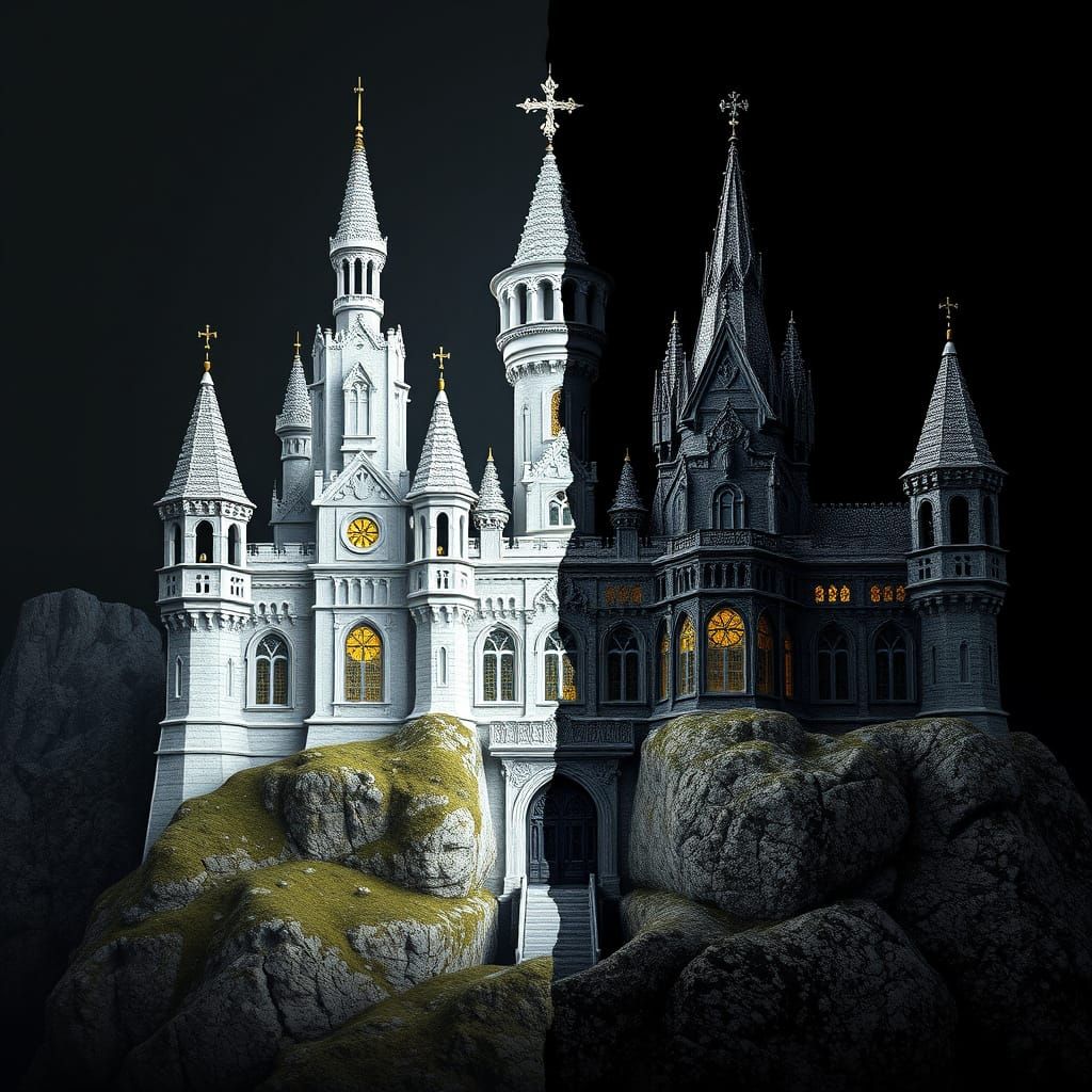 Day and Night: Two Half Kingdoms in Hyperrealism