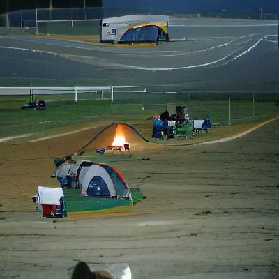 Camping at a Racetrack: A Community of Speed