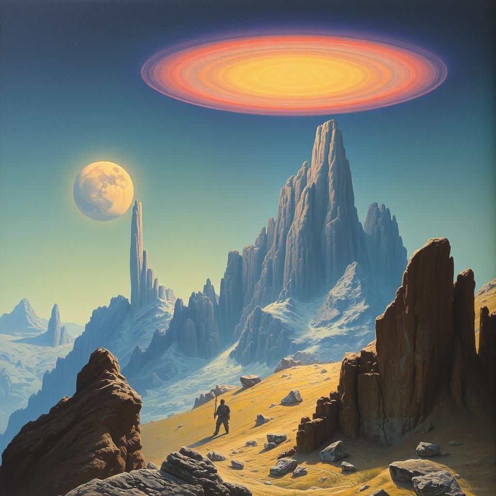 Surreal Landscape Inspired by Masters of Art