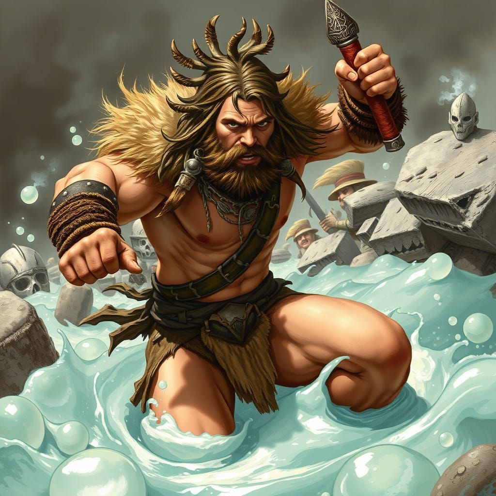 Barbarian in Gum Pit