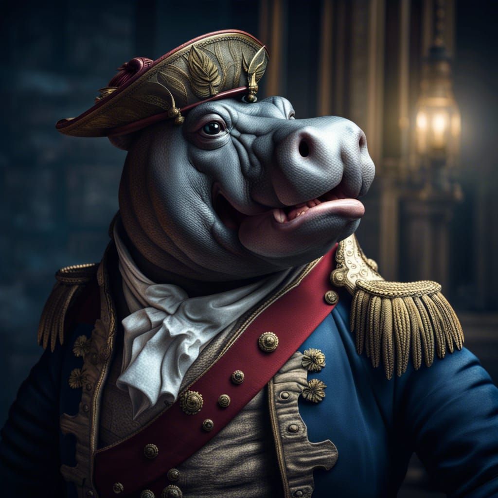 Hippo Space Pirate in French Revolution Style